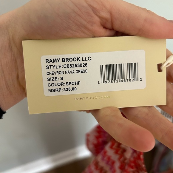 NWT Ramy Brook Sparkle Chevron Nava Coverup‎ Dress Strapless - Picture 3 of 4